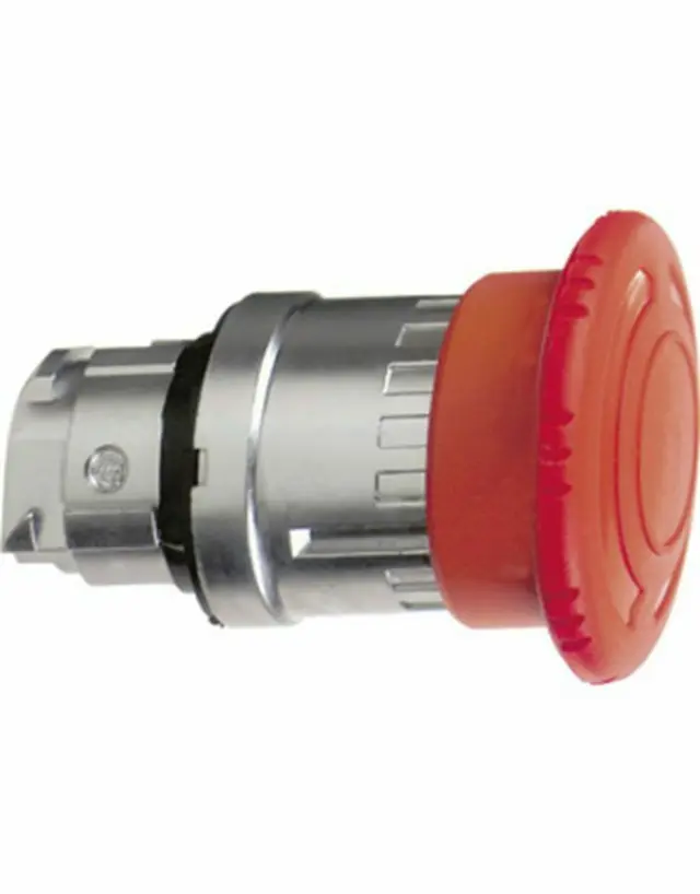 Harmony XB4, Emergency stop head, switching off, metal, red mushroom Ø40, Ø22, trigger latching turn to release