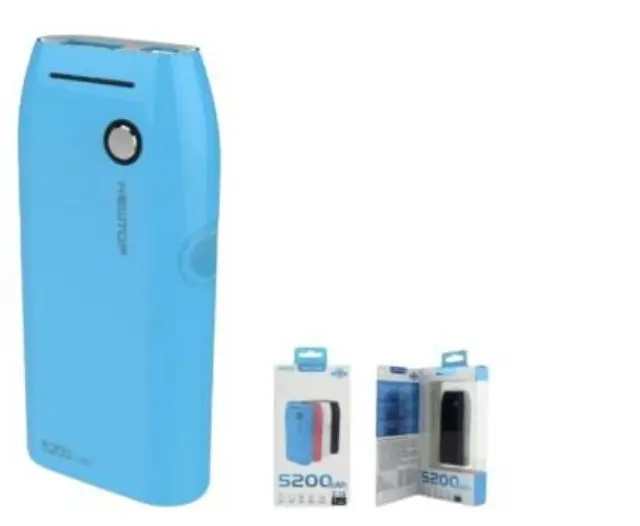 NEWTOP Powerbank PB20 5200mAh ΓΑΛΑΖΙΟ