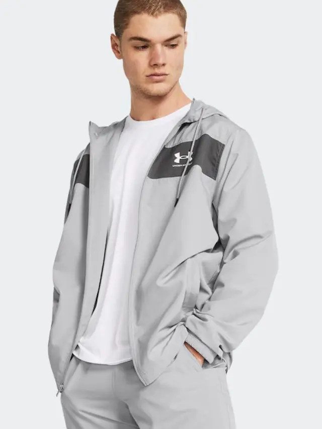 Under Armour Windbraker Jacket Grey 1361621-012 - 2XL