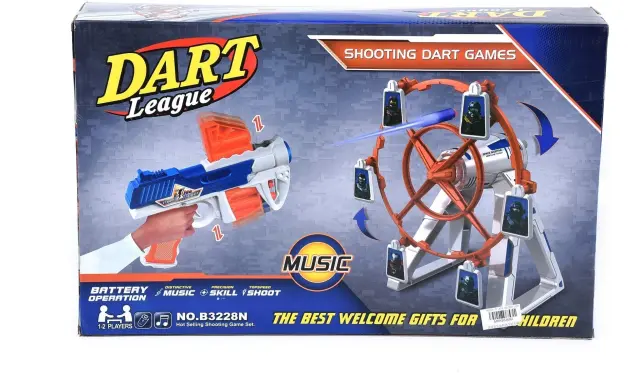 Στόχος Dart League Shooting Dart Games Με Όπλο, Μουσική Και Αέρα (MKK953682) 2