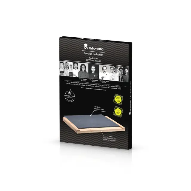 Master Pro Foodies Επιφάνεια Κοπής από Bamboo και Σχιστόλιθο 35 x 25 x 2cm 2