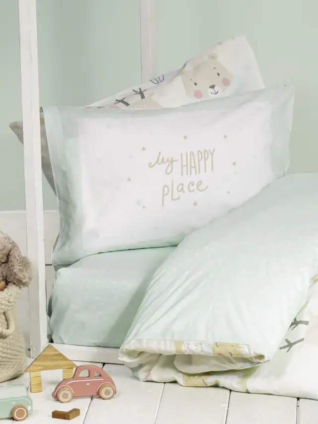 Σετ Παπλωματοθήκη Happy Place Πολύχρωμο Μονή (1 x 160x240 + 1 Μαξιλαροθήκη 52x72) 2