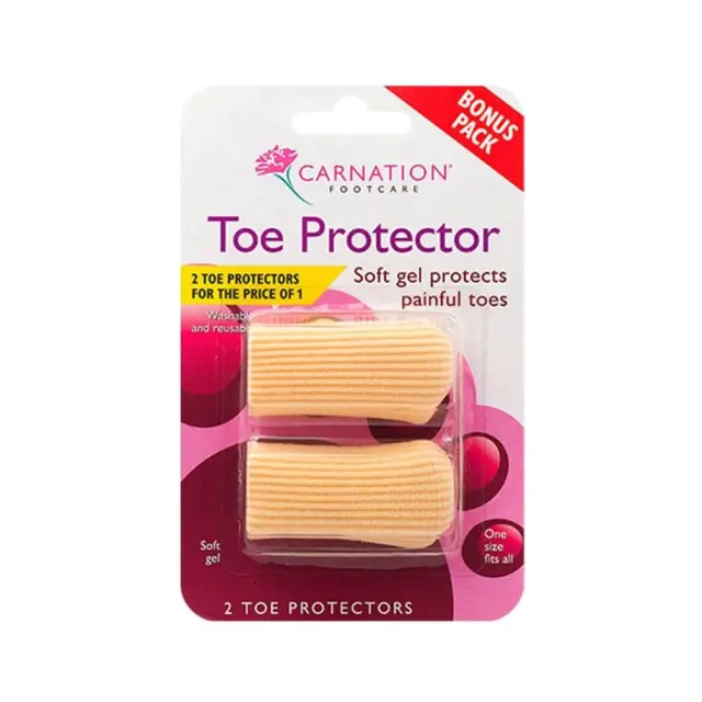 Carnation Toe Protector για τη Μείωση της Τριβής & των Κραδασμών στα Δάχτυλα, 2 τεμάχια