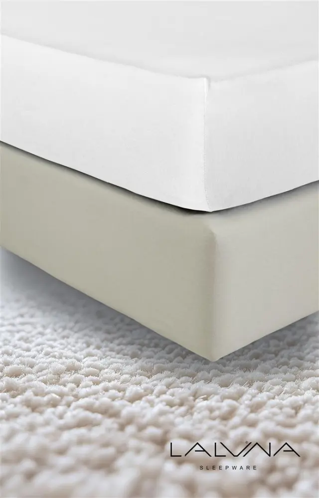 Σεντόνι με λάστιχο Jersey 100x200+40 Pure White La Luna 5510110