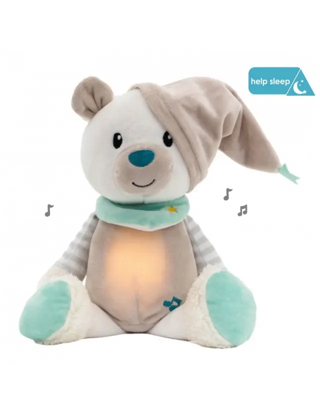 Φωτεινός Αγκαλίτσας με Ήχους Bebe Stars Bear 856-182 2