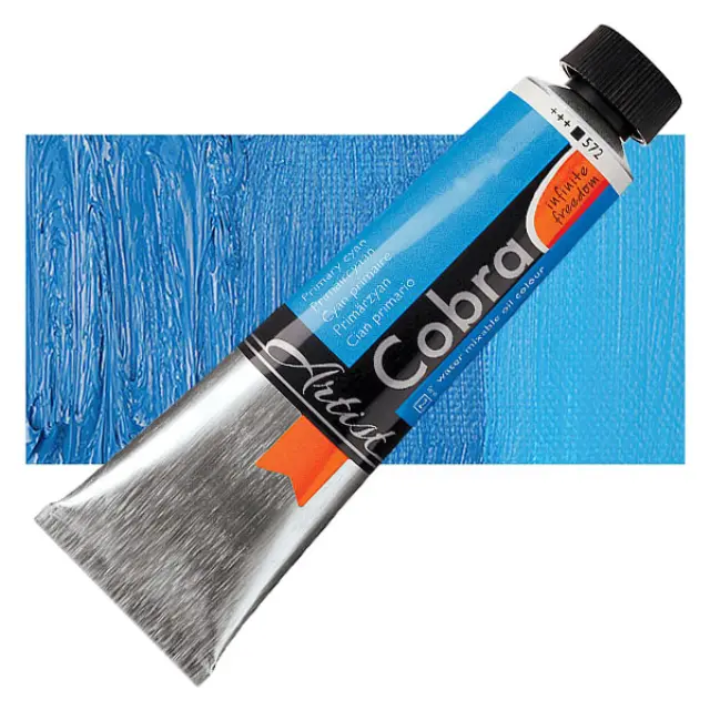 Λάδι Νερού Talens Cobra - 572 Primary Cyan - 40ml