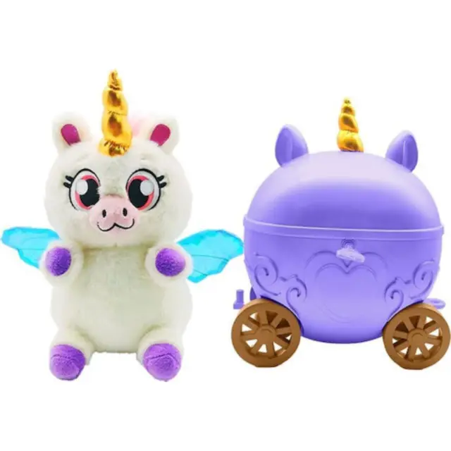 Just Toys Fairy Tales Surprise Frosty Sparkle 2510003 – Λούτρινος Μονόκερος με Μαγική Άμαξα + Αξεσουάρ 3+