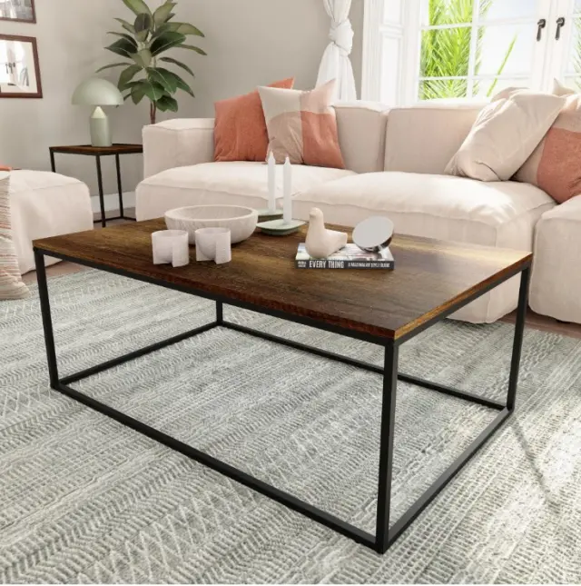 Τραπεζάκι SHP-985-OO Profil Καρυδί 100x42x60cm 3