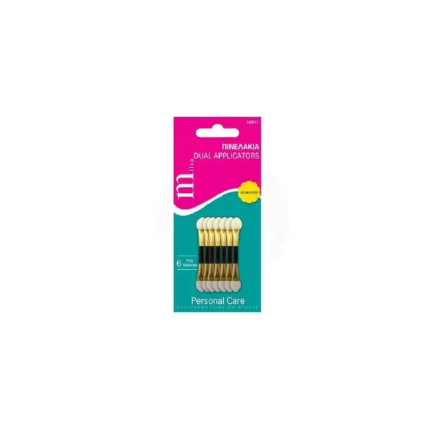 Milva Dual Applicators Πινελάκια Μακιγιάζ 6τμχ