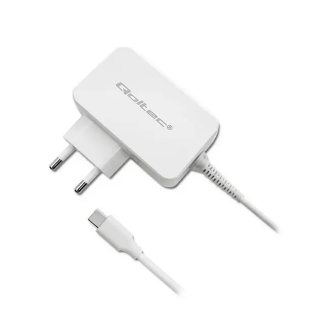 Qoltec Φορτιστής 65W 5-20.3V 2-3.25A USB-C PD White (51039)