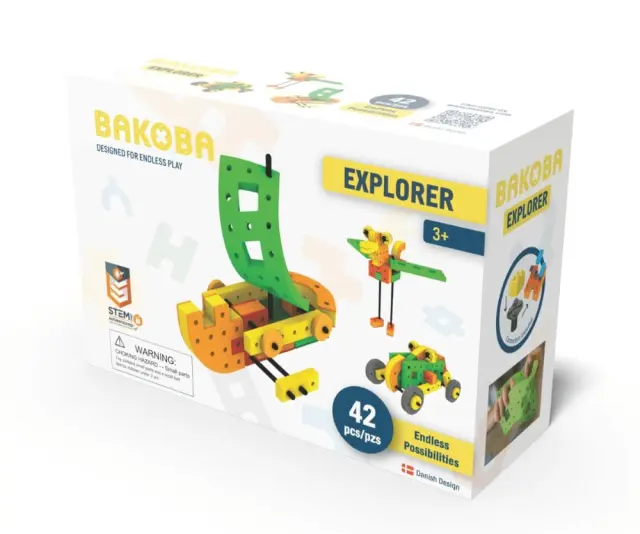 BAKOBA Explorer 42τεμ – Μαλακό STEM Παιχνίδι Κατασκευών για Παιδιά