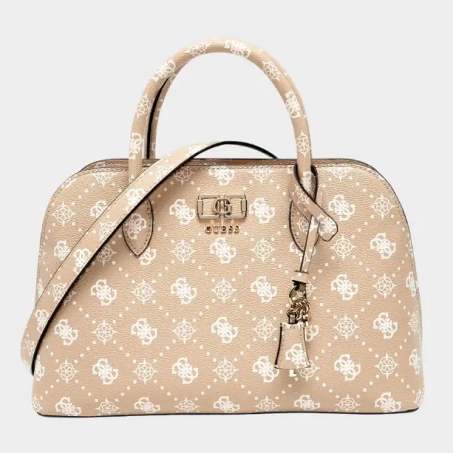 Guess - Γυναικεία Τσάντα Ώμου Emelie Logo HWGP9928060-BSG Μπεζ