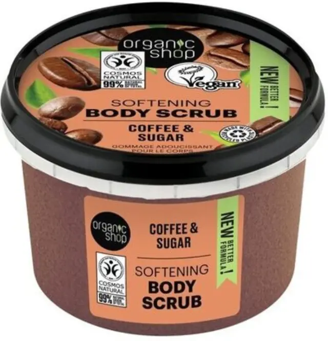 Organic Shop by Natura Siberica Softening Body Scrub Coffee & Sugar Απολεπιστικό Σώματος 250ml