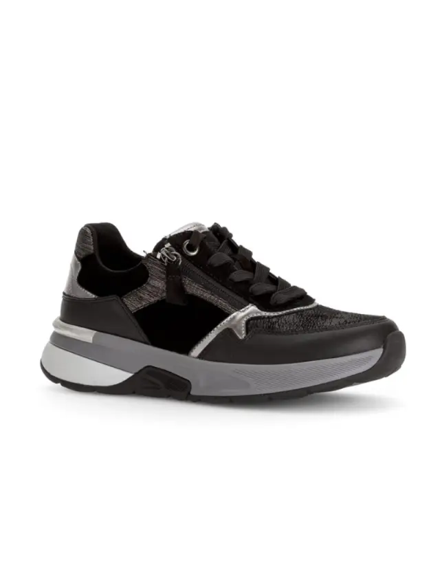 Gabor Sneakers Γυναικείο δέρμα/δέρμα Nubuck Μαύρο GAB/56847 67-SCHWARZ/KOMB 2