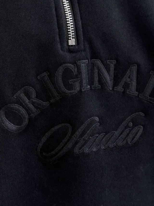 JORBLEECKER BRANDING SWEAT HIGH NECK BF Black 2