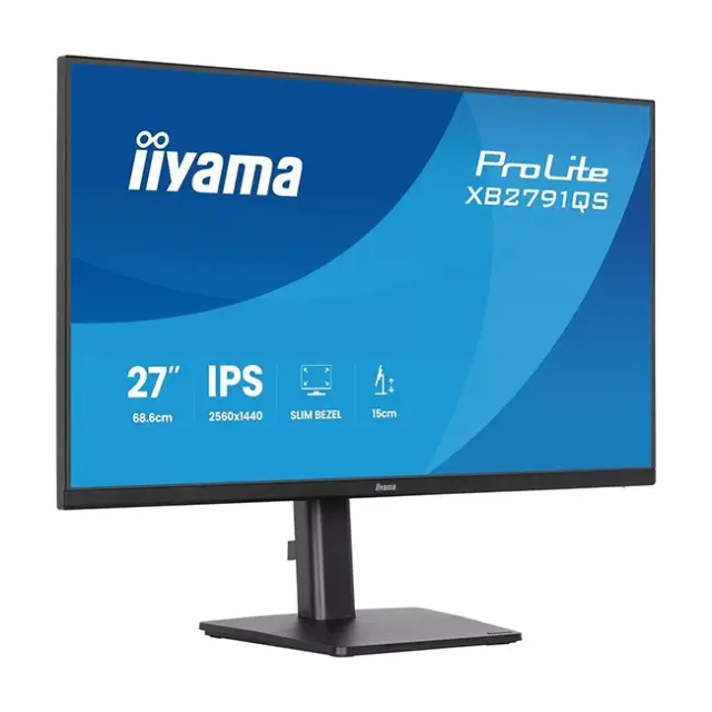 iiyama ProLite XB2791QS-B1 computer monitor 68.6 cm (27") 2560 x 1440 pixels Quad HD LED Black 3
