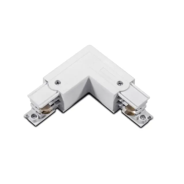 Aca Light ΑΡΙΣΤΕΡΟΣ ΣΥΝΔΕΣΜΟΣ ΓΩΝΙΑ 90° 4 ΚΑΛΩΔΙΩΝ ΛΕΥΚΟ