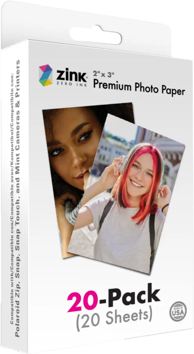 Polaroid - Zink Media 2x3 - 20 Pack