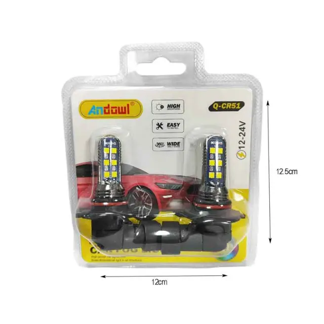 Andowl Λάμπα αυτοκινήτου H8 12-24V Q-CR51 - Car Fog Lights 116035 2