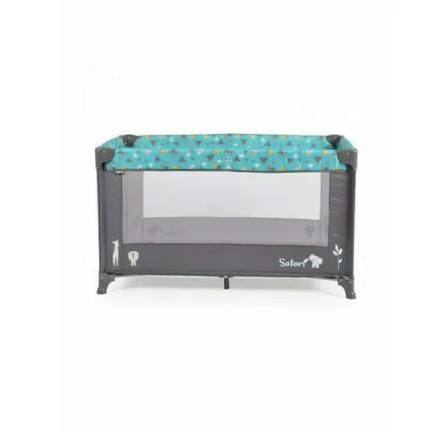 Παρκοκρέβατο 1 Επιπέδου Safari Moni Turquoise 3800146248659 3