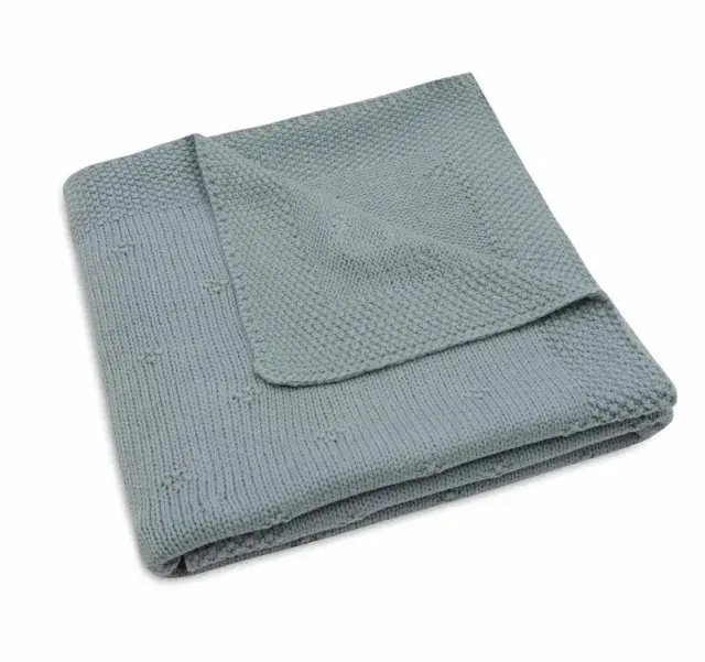 Πλεκτή Κουβέρτα Cosy Knit Sea Green (75x100 εκ.) - Jollein
