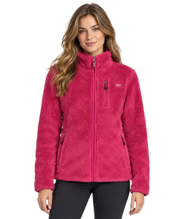 Norway Nautical School - Γυναικεία Ζακέτα Φούτερ Fleece 849909-CILIEG Ροζ 2