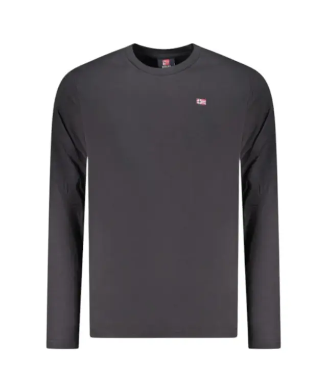 Norway Nautical School - Ανδρικό T-shirt Μακρυμάνικο 856072-BLACK Μαύρο