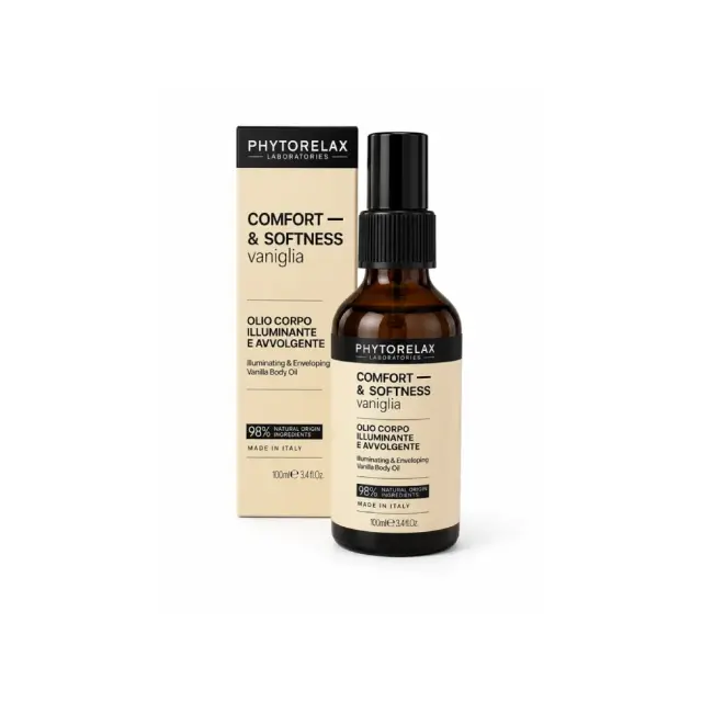Phytorelax Laboratories Comfort & Softness Vanilla Body Oil, Λάδι Σώματος Λάμψης & Ενυδάτωσης με Βανίλια 100ml