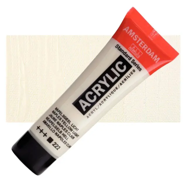 Ακρυλικό Talens Amsterdam 222 Naples Yellow Light - 20ml
