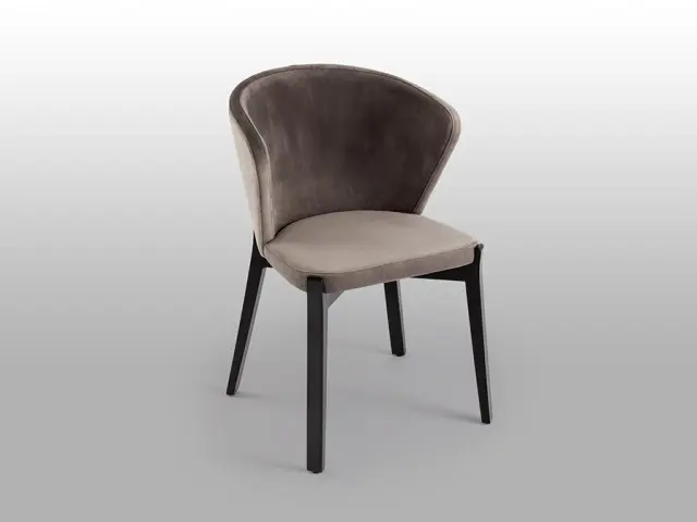 Azura 754927 καρέκλα μαύρο/πέτρα Taupe Καφέ Μαύρο Σκούρο Γκρί 2