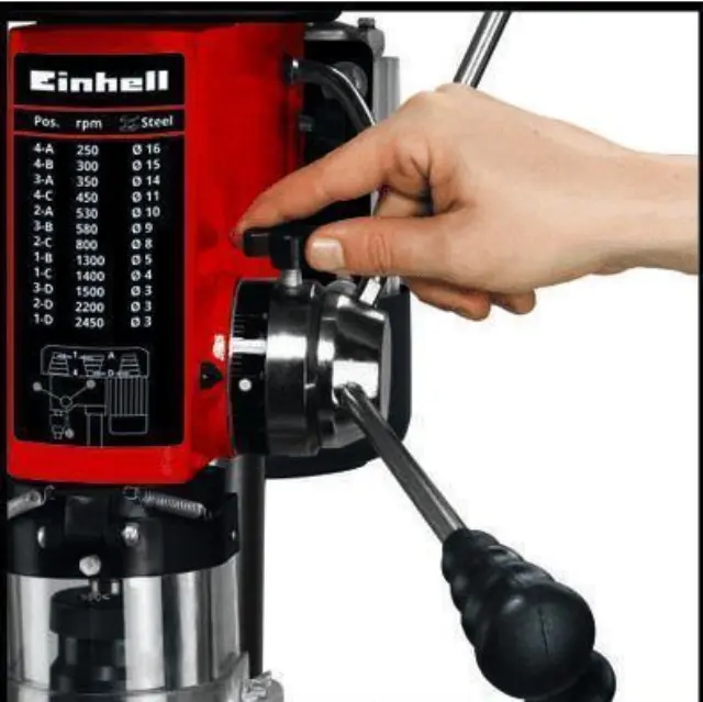 Einhell 4250595 - Δράπανο κλωνάτο TC-BD 630 πλήρες με μέγγενη για τη στερέωση του υλικού 3