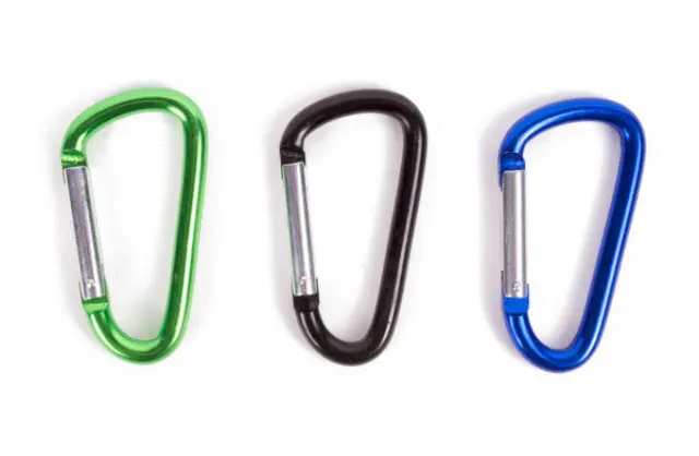 Carabiner hooks set 3 pieces 8 x 80 mm