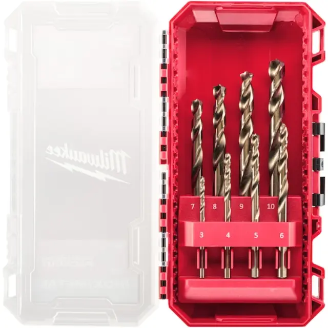 Milwaukee 4932499256 - Σετ Tρυπανιών Mετάλλου Red Cobalt Packout 8τμχ 2