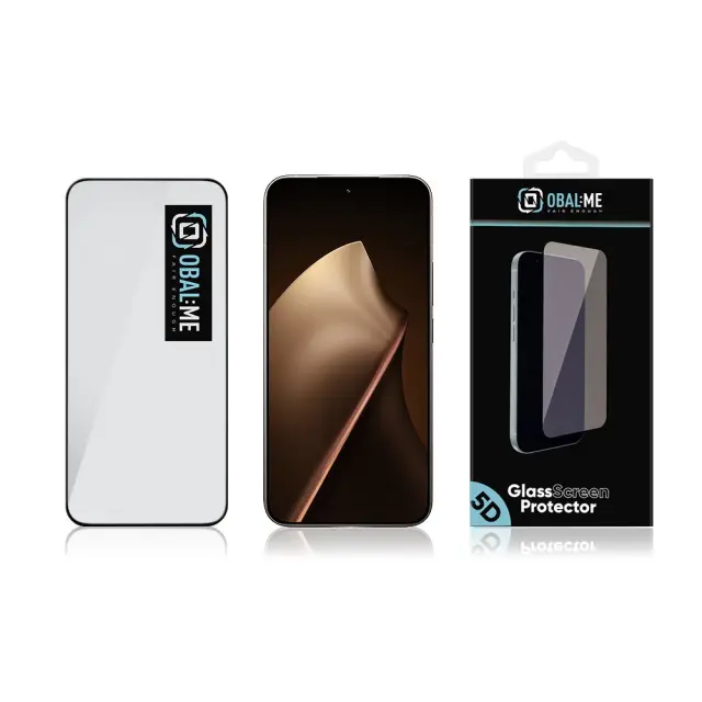 OBAL:ME 5D Glass Screen Protector for Xiaomi 15T/15T Pro Black 3