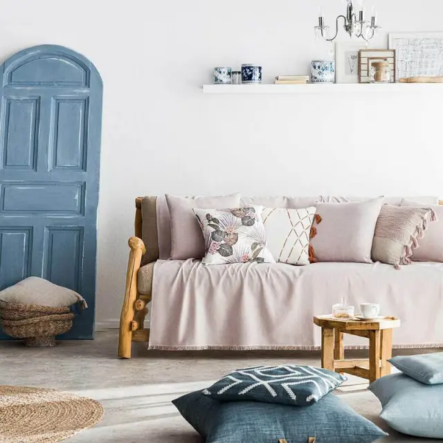 Ριχτάρι Τετραθέσιου 180X350 GOFIS HOME RENE Mauve Pale 732/08