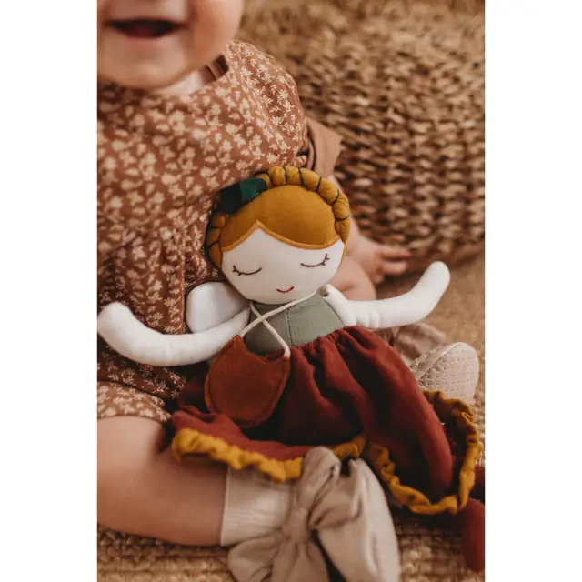 Κούκλα Νεράιδα του Δάσους Kikadu organic cotton 36εκ. 3