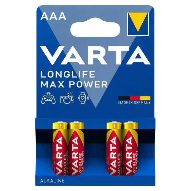 VARTA Longlife Max Power AAA αλκαλικές μπαταρίες 1.5V 4 τμχ