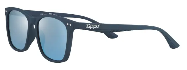 Zippo Γυαλιά Ηλίου OB230-2 Unisex UV400, Μπλε με Γαλάζιους Καθρέπτη Φακούς