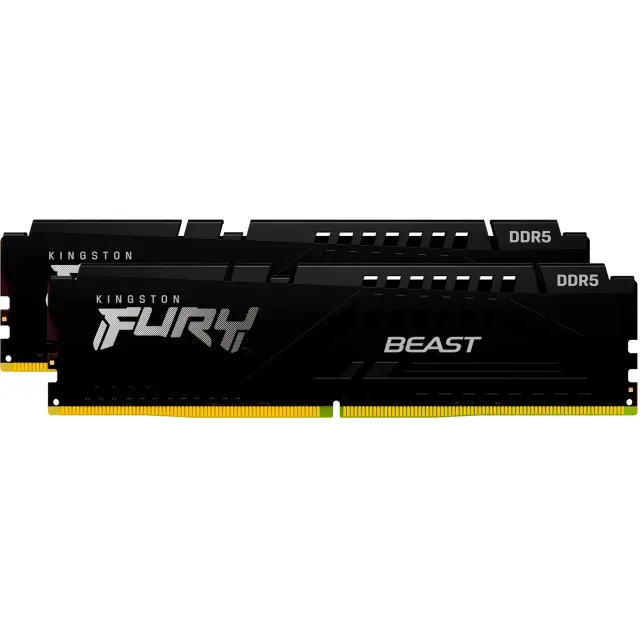 Kingston DIMM 64 GB DDR5-6000 (2x 32 GB) Dual-Kit (black, KF560C30BBEK2-64, Fury Beast, INTEL XMP, AMD EXPO)