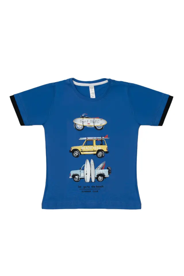 T-Shirt Kid Surf 1980 Μωβ