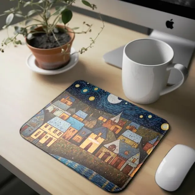Mousepad ( still van gogh -32 ) Διαστάσεις: 23cm(μήκος) x 20cm (ύψος)