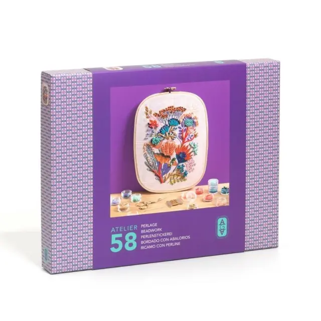 Djeco Atelier 58, κέντημα Λουλούδια / 10058 (Djeco)