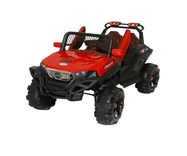 Ηλεκτροκίνητο Jeep Κόκκινο R/C (2.4G) με δύο πόρτες και ζώνη ασφαλείας / 62.KID-2377B (Kider Toys)