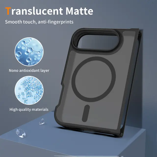 Techsuit® -PureFrost MagSafe για iPhone Duo - Frosted Black. 2