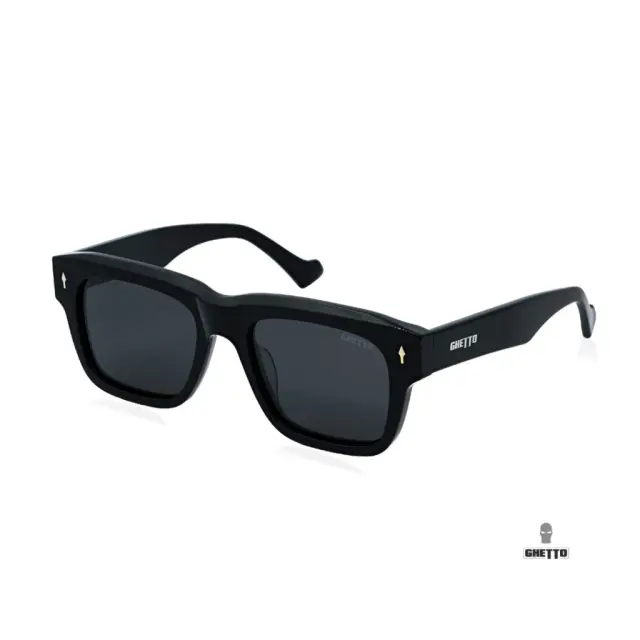 Ghetto Square Retro Luxury Sunglasses Black Frame Unisex