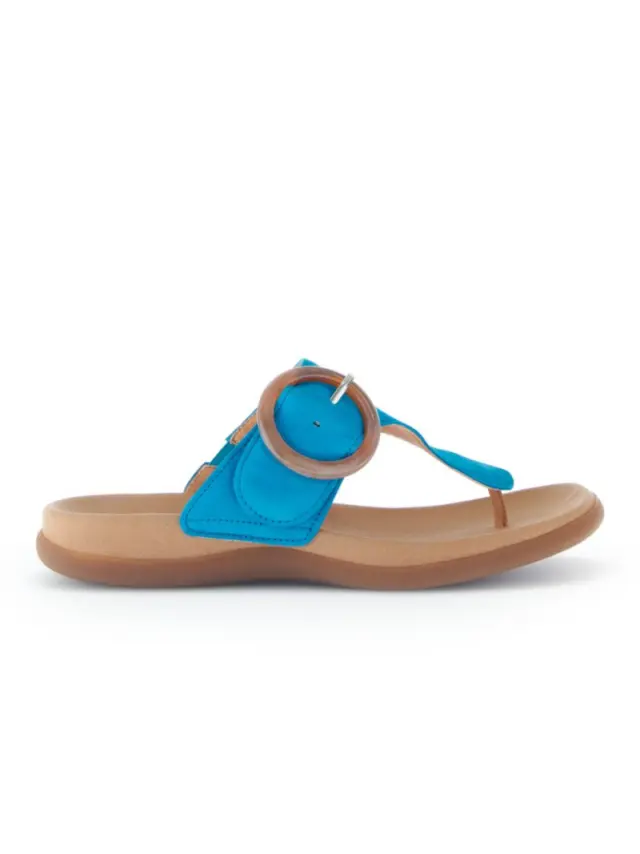 Gabor Παντόφλες Γυναικείο δέρμα Nubuck Μπλέ GAB/43701 18-LAGOON 3