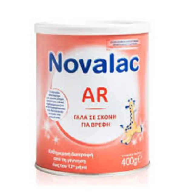 Novalac AR 0-12m Βρεφικό Γάλα σε Σκόνη που Αντιμετωπίζει τις Ήπιες και Μέτριες Αναγωγές, 400gr