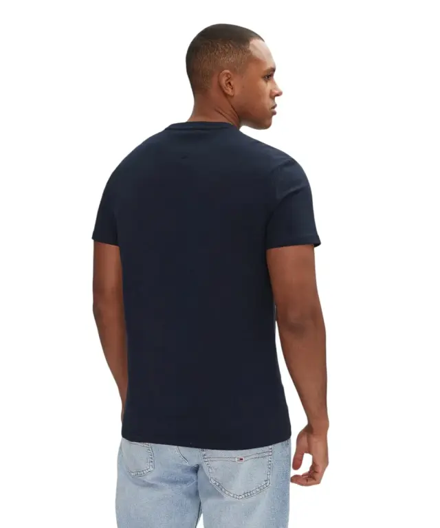 Tommy Hilfiger - Ανδρικό T-shirt Signature Dna Tee Ext Regular Fit DM0DM20817-C1G Μπλε Ναυτικό - S 2