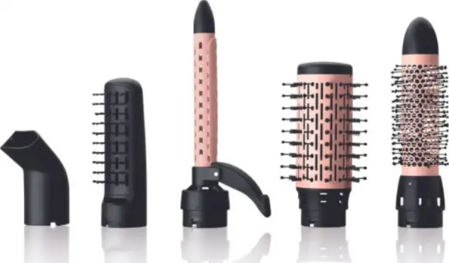 Bellissima Pro Hair Styler 5 in 1 Κεραμική Ηλεκτρική Βούρτσα με Αέρα για Ίσιωμα και Μπούκλες 1000W 2