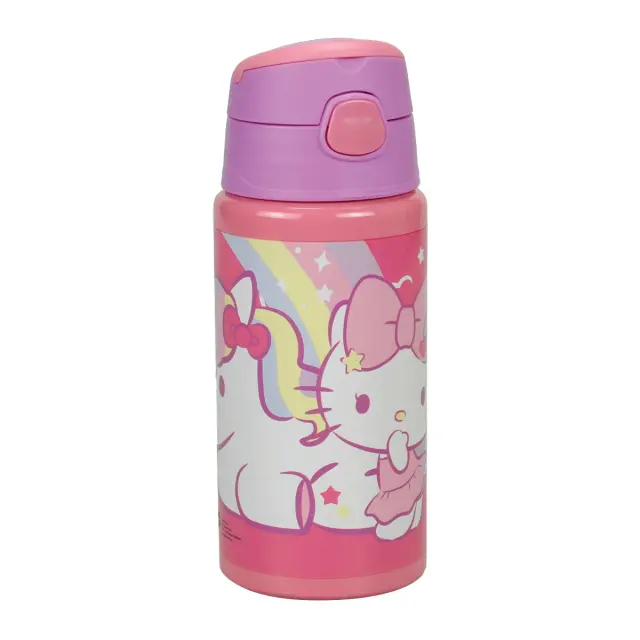 Παγούρι αλουμινίου με καλαμάκι Hello Kitty 500ml